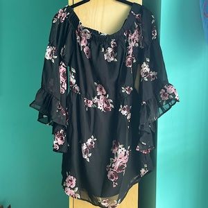 Off-the-shoulder Floral Summer Dress